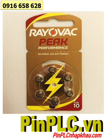 Pin máy trợ thính Rayovac A10, PR536 - Pin máy điếc Rayovac A10, PR536 chính hãng Made in UK (Anh)